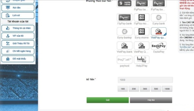 Hướng dẫn trả trước tiền mua nhà hạng Sking88 - Sking88